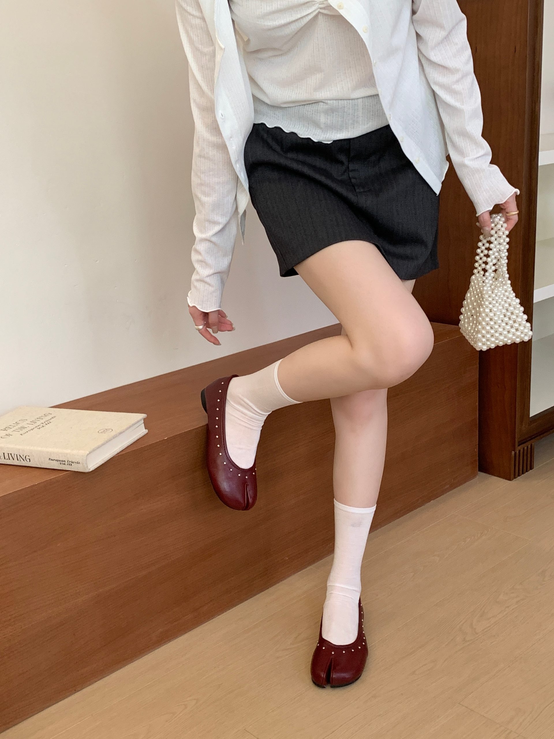 JIAMANNI Japanese Style Square Toe Ballet Flats Women's Mary Jane Shoes 2026 Spring Autumn Low Top Shoes - Image 2